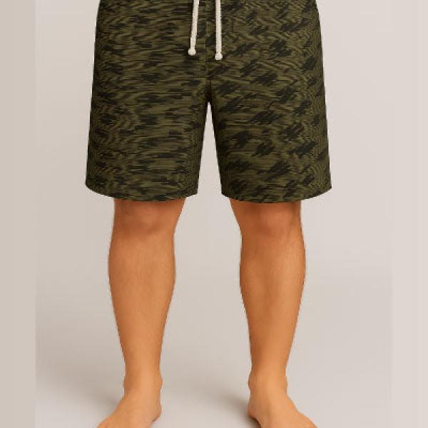 Men's French Terry Printed Shorts